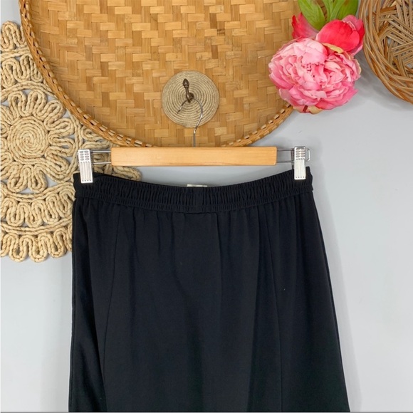 Copines Claudia Strater Maxi Skirt Women's Small Black 40E Fleece Lined Tearaway - Picture 6 of 11